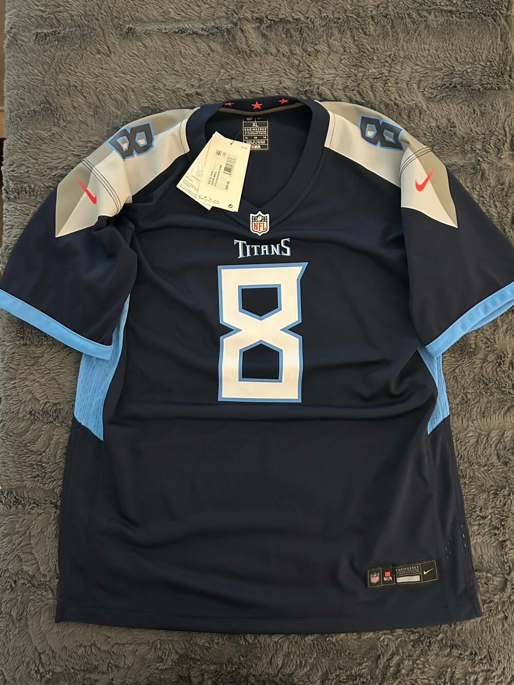 Will Levis #8 Tennessee Titans Nike XL Blue Jersey (NWT)